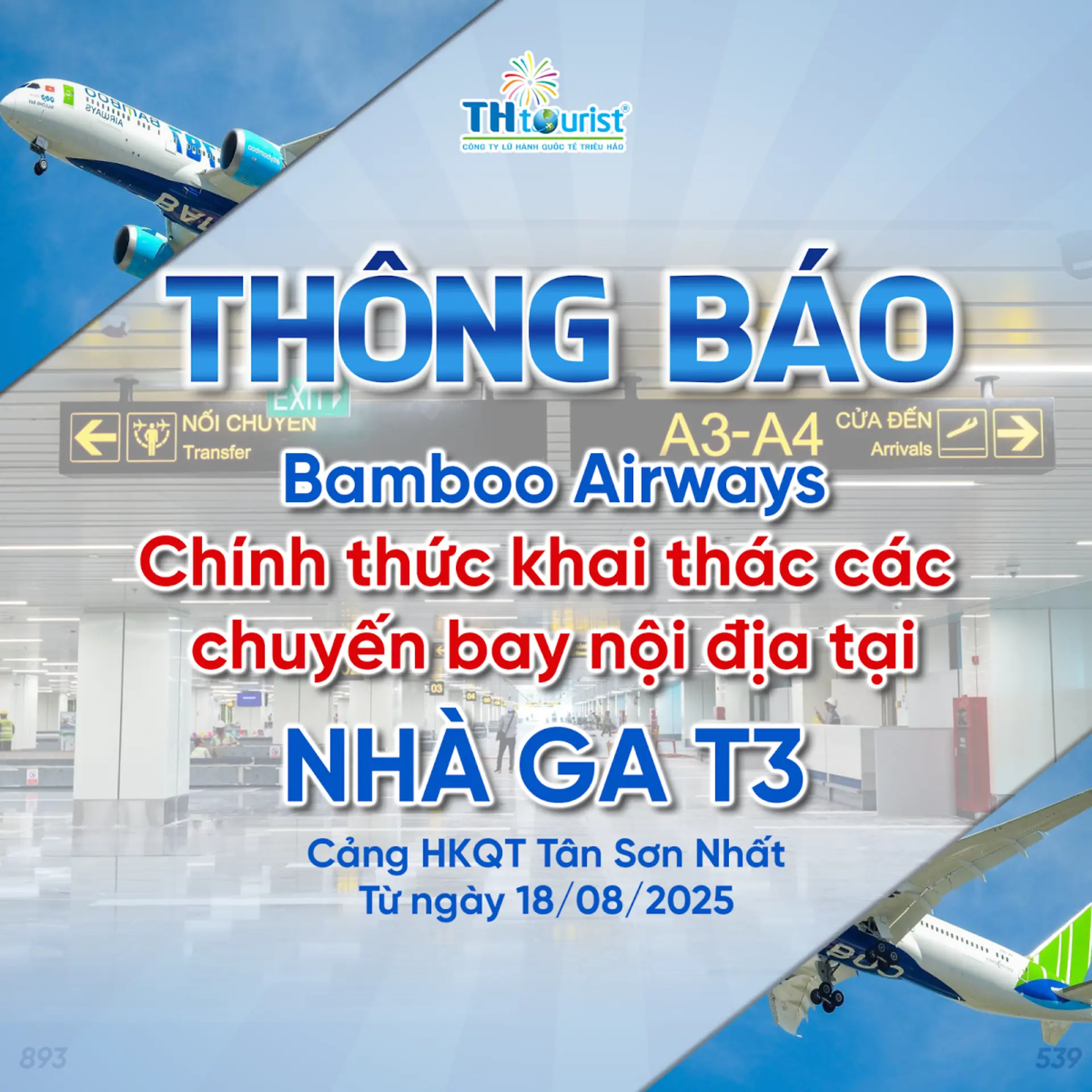Bamboo Airways Khai Thác Bay Nội Địa Tại Nhà Ga T3 Tân Sơn Nhất