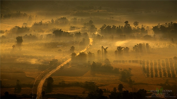  Bức ảnh này là con đường số 1148 từ Chiang Rai đến Phu Lang Ka. Phải chăng đây là con đường đơn độc nhưng lãng mạn nhất Thái Lan? (Ảnh: Internet)