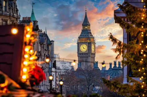 London mùa đông – Khi Big Ben và sông Thames khoác áo tuyết trắng lãng mạn 2025